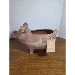 Large Terracotta Pig Apropos Home Collection Planter Garden Shoppe